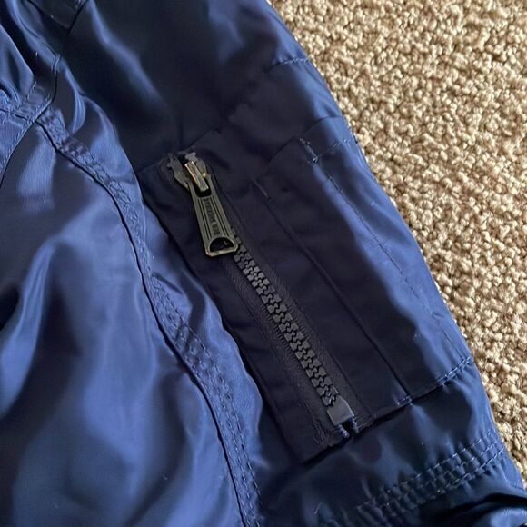 Ben Sherman Boys Zippered Light Puffer Navy Blue Jacket - Picture 6 of 10